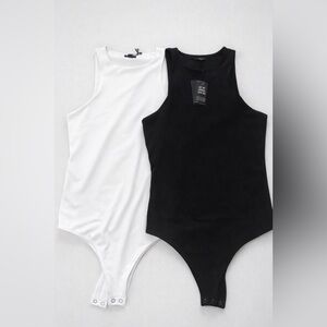 Women’s Black and White contour bodysuit